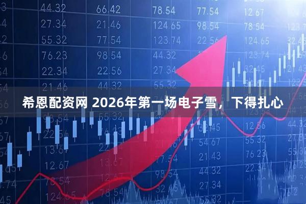 希恩配资网 2026年第一场电子雪，下得扎心