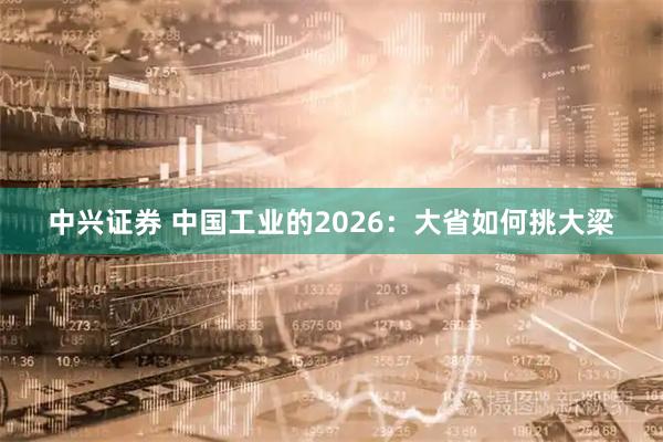 中兴证券 中国工业的2026：大省如何挑大梁