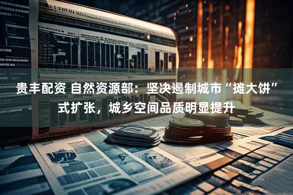 贵丰配资 自然资源部：坚决遏制城市“摊大饼”式扩张，城乡空间品质明显提升