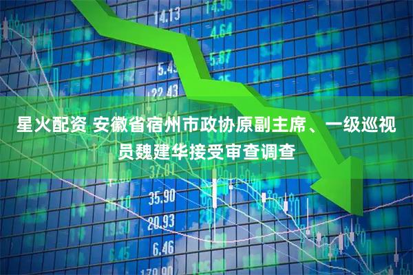星火配资 安徽省宿州市政协原副主席、一级巡视员魏建华接受审查调查